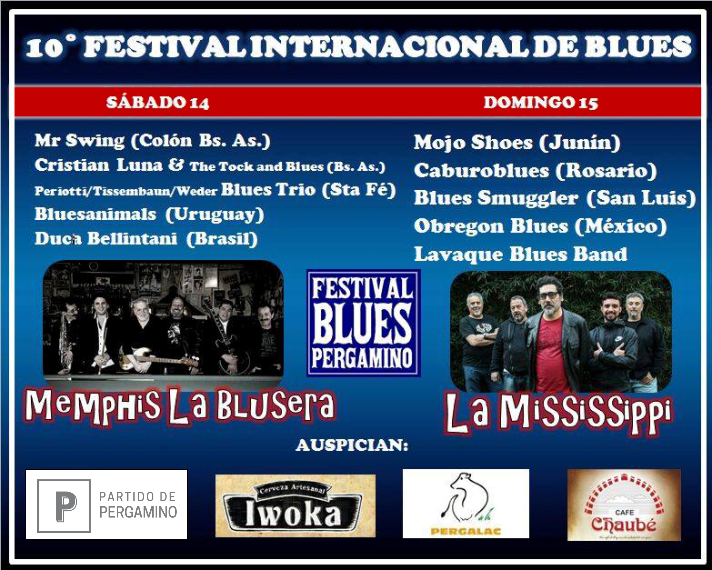 LocalesFin de semana a puro Festival de Blues