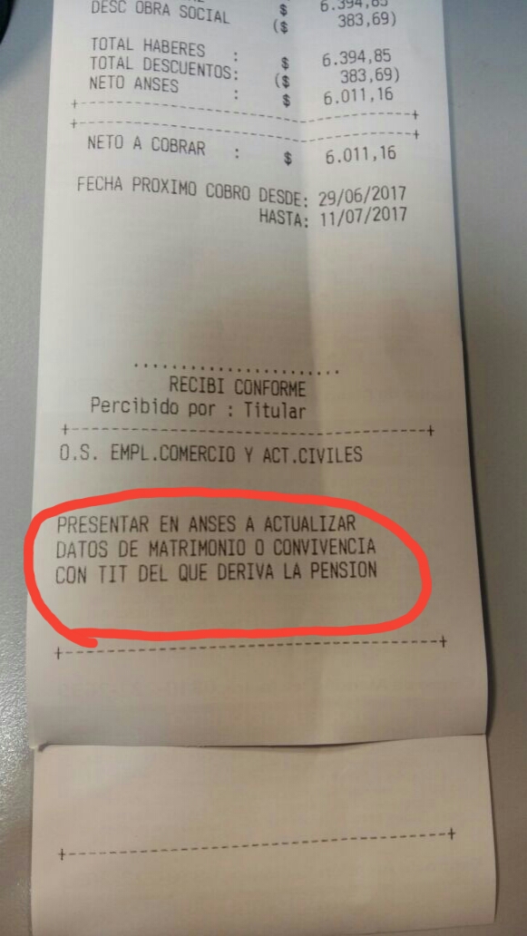 aviso jubilado y pensionado