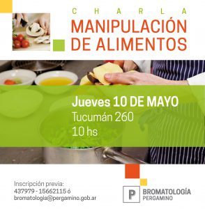 CHARLA MANIPULACION DE ALIMENTOS mayo