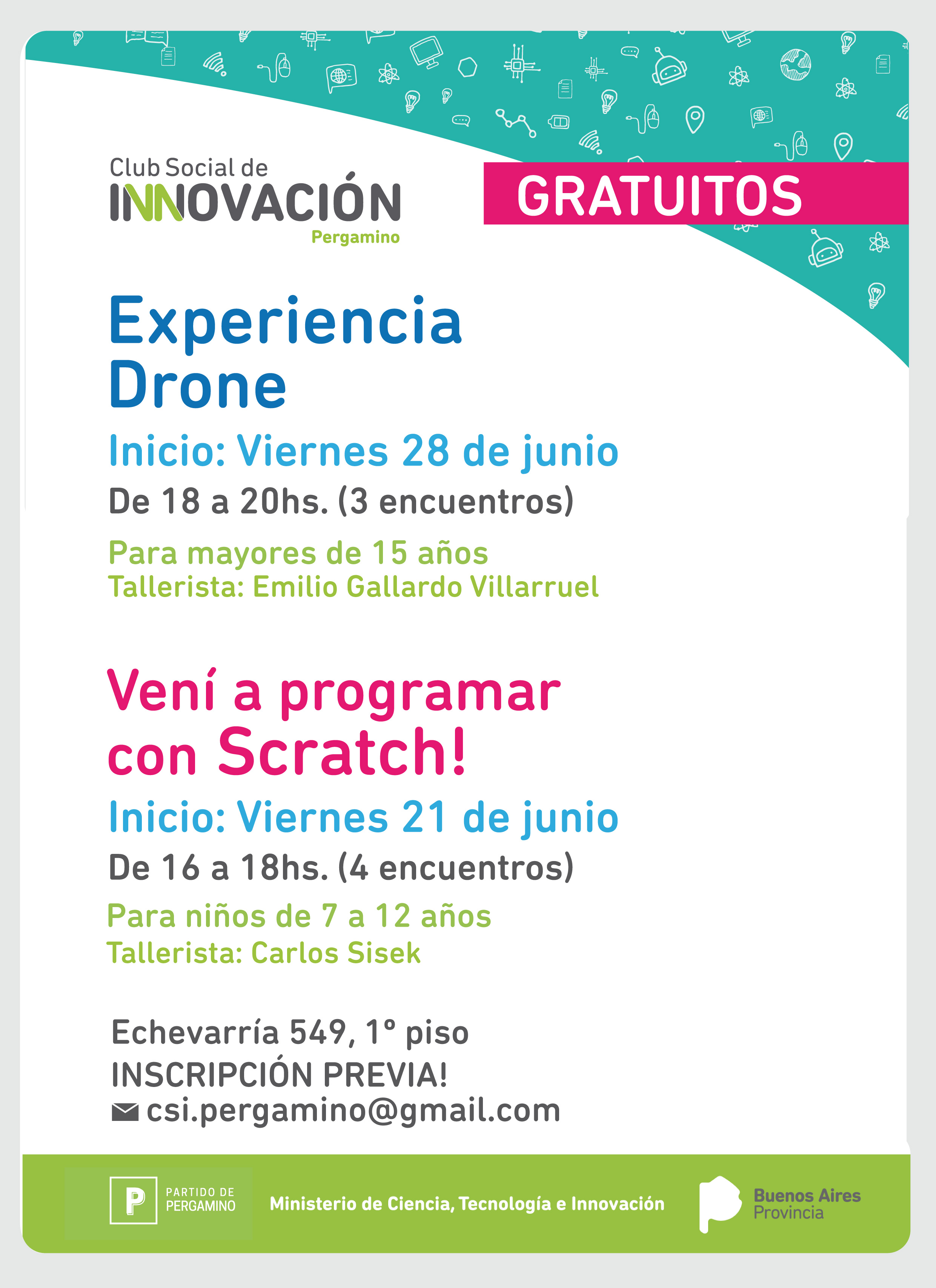 Cursos Club Social de Innovación junio