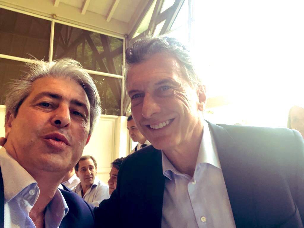 Javier Martinez y Mauricio Macri