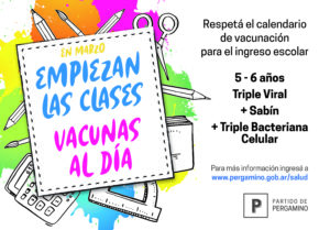 VACUNACION INGRESO ESCOLAR