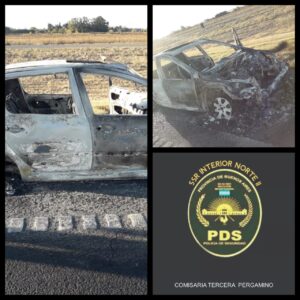 robo auto peugeot incendiado 2