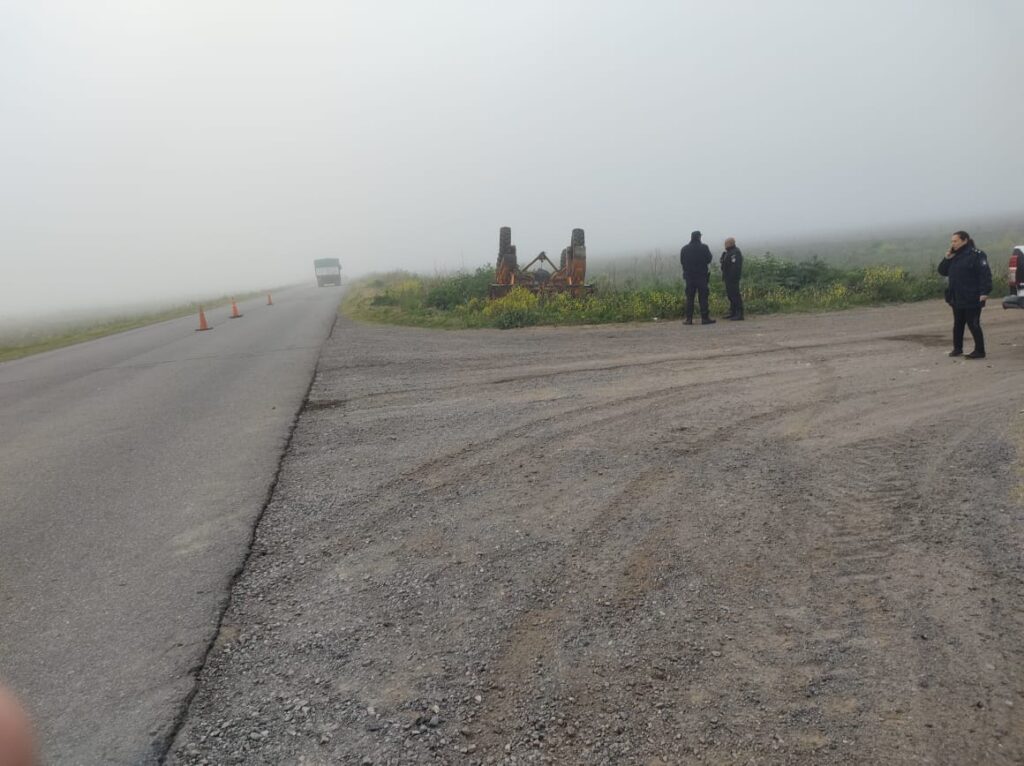 vuelco maquinaria rojas