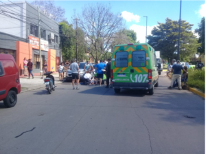 accidente rotonda parque