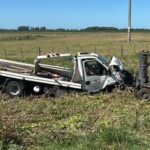 DESPISTE EN RUTA 8: UN CAMIONERO HERIDO FUE TRASLADADO AL HOSPITAL SAN JOSÉ