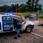 VIOLENCIA EN RUTA 32: SE ENFRENTARON A TIROS CON EL COMANDO RURAL, BALEARON A UN POLICÍA Y LE ROBARON EL PATRULLERO
